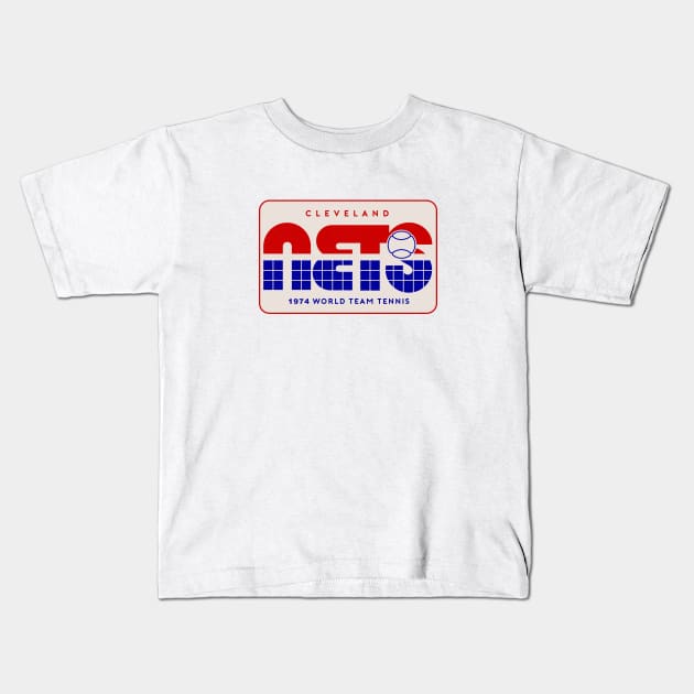 Defunct Cleveland Nets World Team Tennis 1974 Kids T-Shirt by LocalZonly